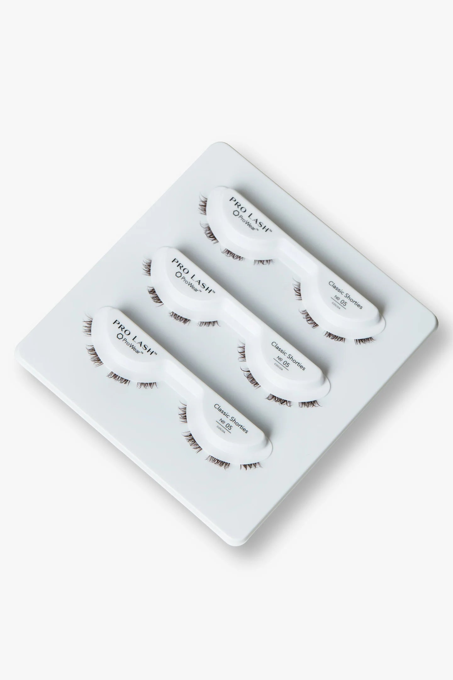 Short volume lashes pack featuring Pro Lash Classic Shorties No. 05 for a natural, full look with subtle length.