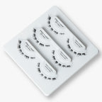 Short volume lashes in Pro Lash Classic Luxe Wispy Shortie No.34 3-pack tray, featuring clustered design for soft, natural definition