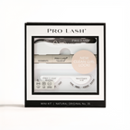 Eyelash extension kit featuring Pro Lash SoftWear Natural Original No. 35 with adhesive, segments, and applicator tool.