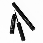Eyelash extension sealant shown with open and closed Pro Lash Pro Seal tubes in matte black, featuring fine-tip applicator on white background