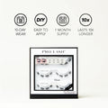 Volume eyelash extensions kit by Pro Lash featuring three sets of lashes with 10-day wear and one-month supply.
