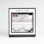 Mega volume cat eyelash extensions mini kit featuring Pro Lash SoftWear Classic Cat Eye No. 08 with adhesive and segments.